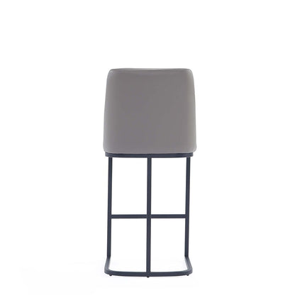 Manhattan Comfort - Serena Leatherette Counter Stool with Metal Legs in Grey - CS017-GY veiw 5