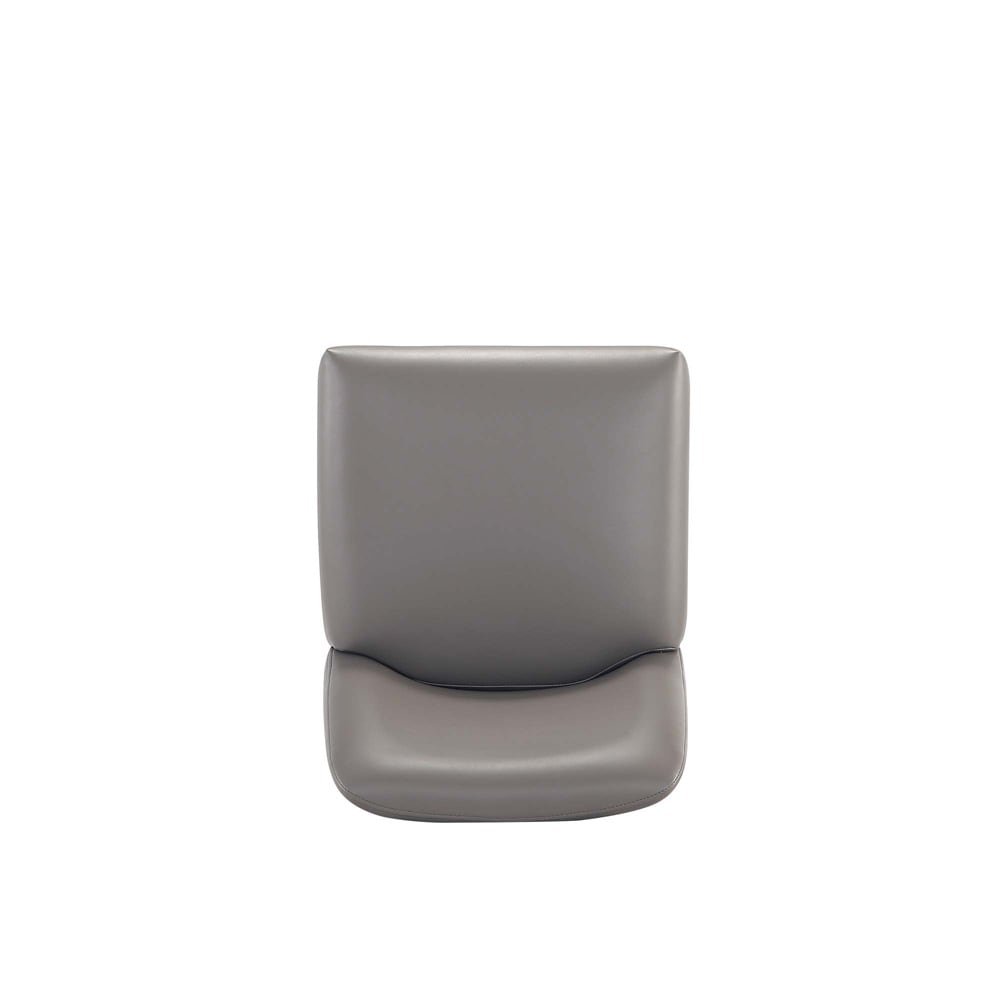 Manhattan Comfort - Serena Leatherette Counter Stool with Metal Legs in Grey - CS017-GY veiw 6