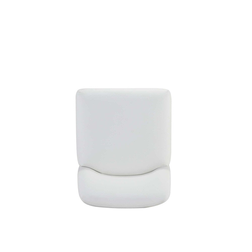 Manhattan Comfort - Serena Leatherette Counter Stool with Metal Legs in White - CS017-WH veiw 6