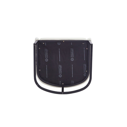 Manhattan Comfort - Serena Leatherette Dining Armchair with Steel Legs in Cream - Set of 2 - 2-DC056AR-CR veiw 5