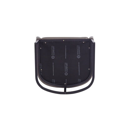 Manhattan Comfort - Serena Leatherette Dining Armchair with Steel Legs in Grey - Set of 2 - 2-DC056AR-GY veiw 5