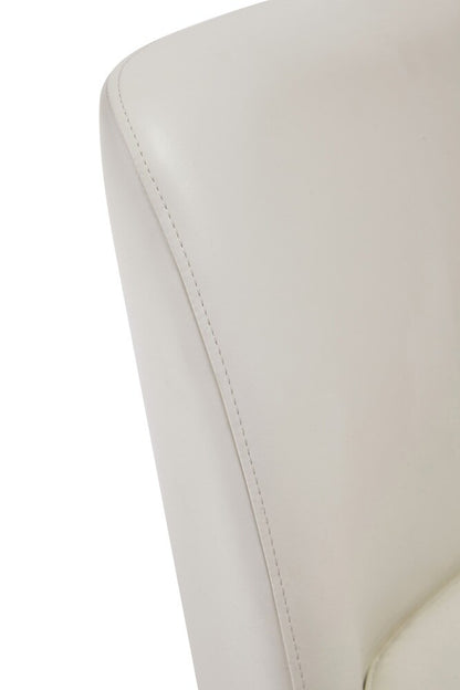 Manhattan Comfort - Serena Faux Leather Dining Chair with Steel Legs in Cream - DC056-CR veiw 8