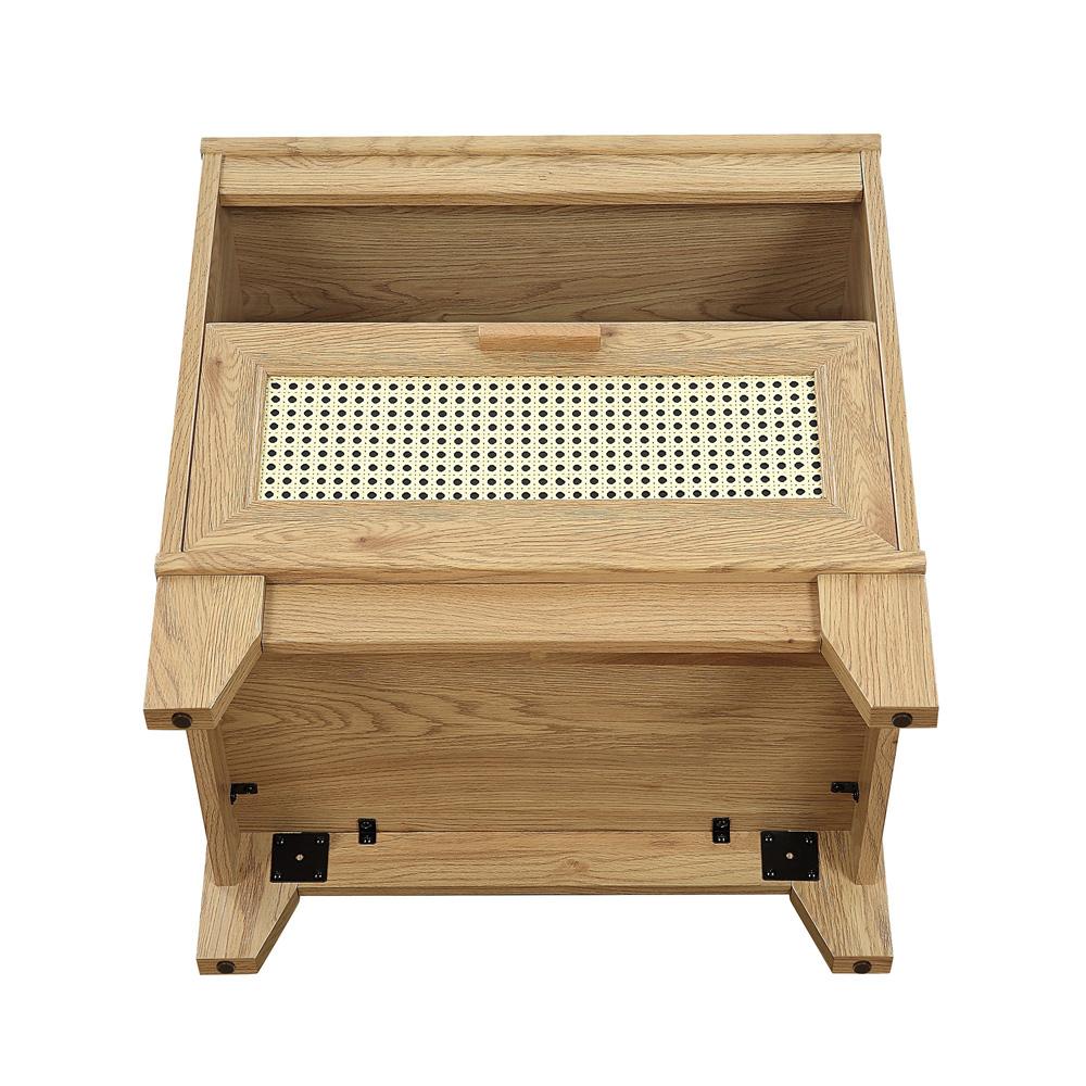 Manhattan Comfort - Sheridan Nightstand with 2 Full Extension Drawers in Nature - Set of 2 - 2-NS-5GLF-NA veiw 4