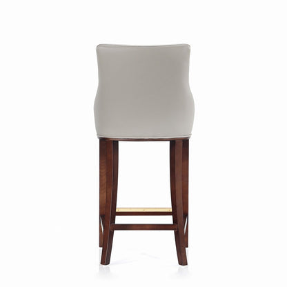 Manhattan Comfort - Shubert Leatherette Barstool in Light Grey - Set of 3 - 3-BS019-LG veiw 4