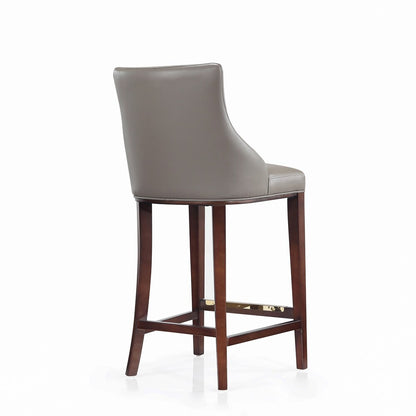Manhattan Comfort - Shubert Leatherette Barstool in Dark Taupe - BS019-DT veiw 3
