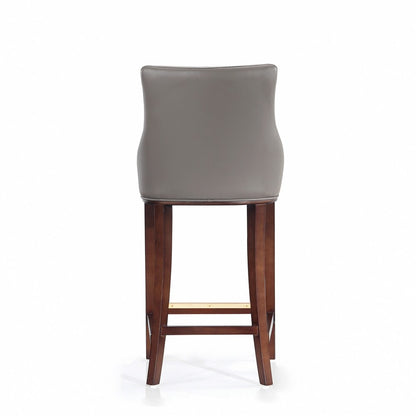 Manhattan Comfort - Shubert Leatherette Barstool in Dark Taupe - BS019-DT veiw 4