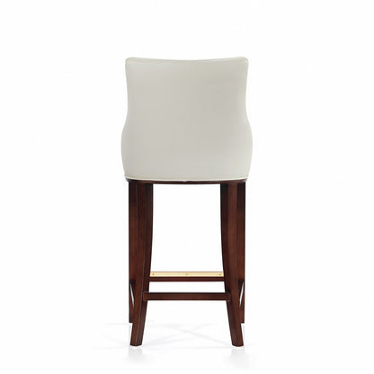 Manhattan Comfort - Shubert Leatherette Barstool in Ivory - BS019-IV veiw 4