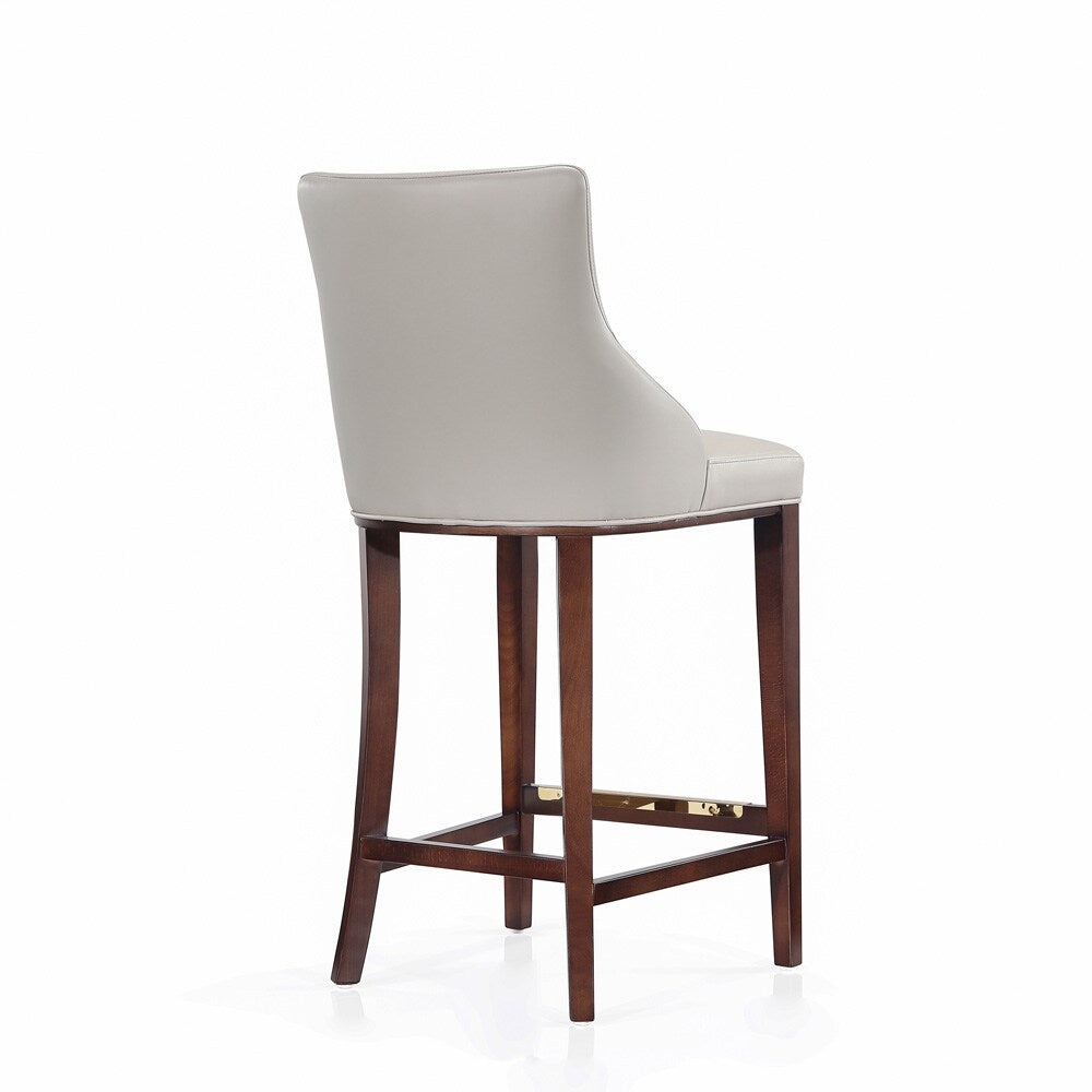 Manhattan Comfort - Shubert Leatherette Barstool in Light Grey - BS019-LG veiw 3