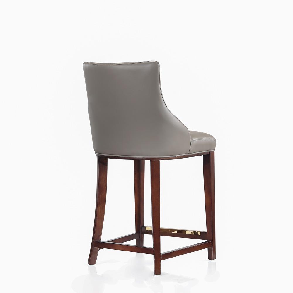 Manhattan Comfort - Shubert Leatherette Counter Stool in Dark Taupe - CS016-DT veiw 3