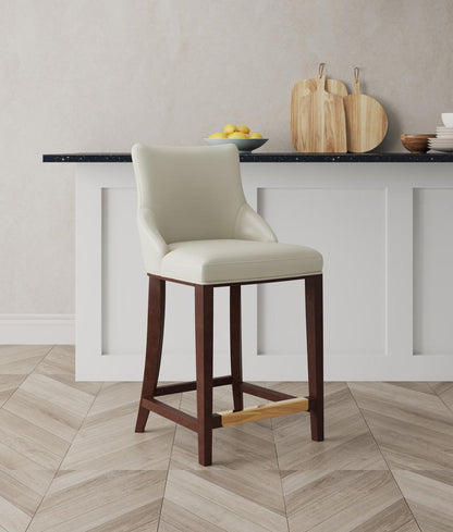 Manhattan Comfort - Shubert Leatherette Counter Stool in Ivory - CS016-IV veiw 5