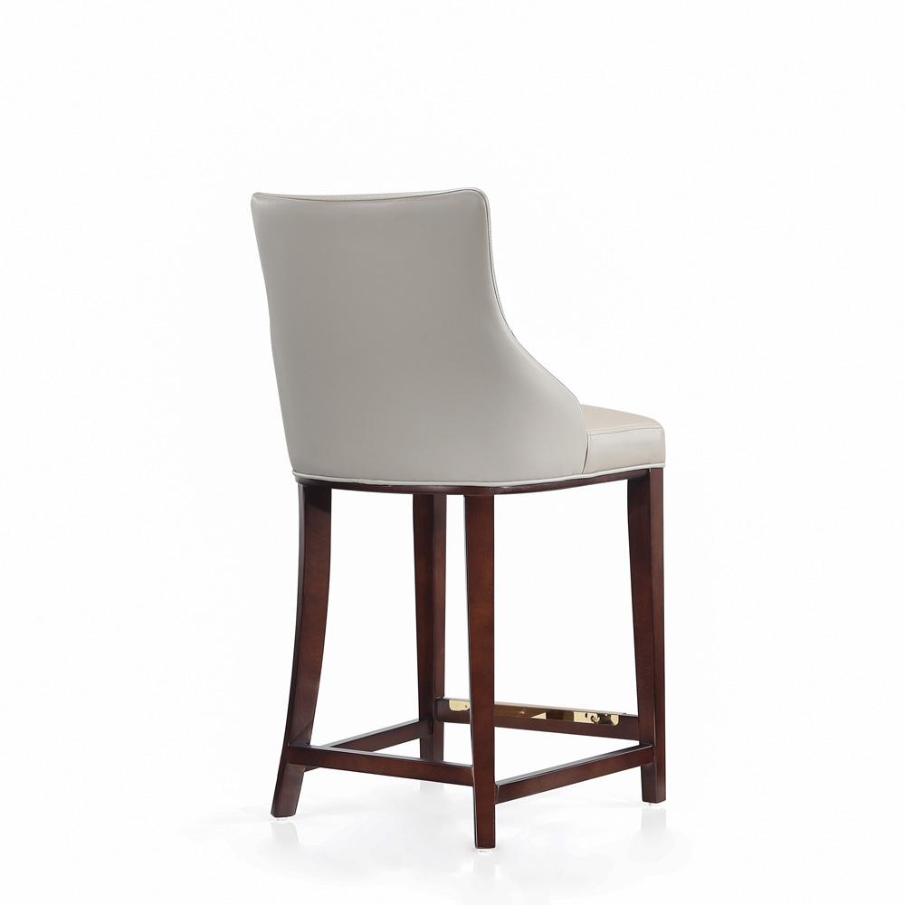 Manhattan Comfort - Shubert Leatherette Counter Stool in Light Grey - CS016-LG veiw 3