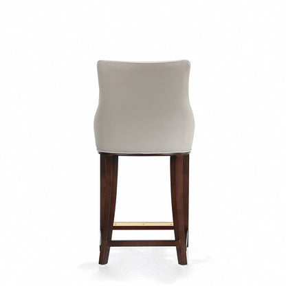Manhattan Comfort - Shubert Leatherette Counter Stool in Light Grey - CS016-LG veiw 4