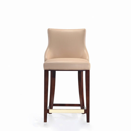 Manhattan Comfort - Shubert Leatherette Counter Stool in Tan - CS016-TN veiw 1