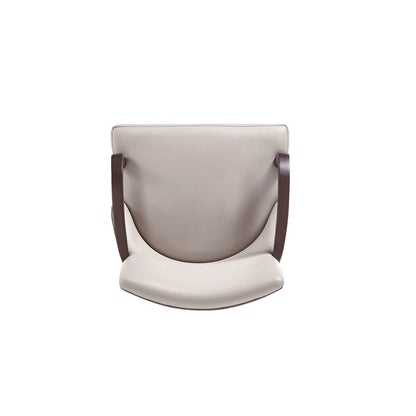 Manhattan Comfort - Shubert Faux Leather & Velvet Armchair in Light Grey - Set of 2 - 2-DC055AR-LG veiw 7
