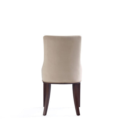Manhattan Comfort - 6-Piece Shubert Faux Leather & Velvet Dining Chair Set in Tan - 6-DC055AR-TN veiw 7