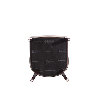 Manhattan Comfort - 8-Piece Shubert Faux Leather & Velvet Dining Chair Set in Light Grey - 8-DC055AR-LG veiw 9