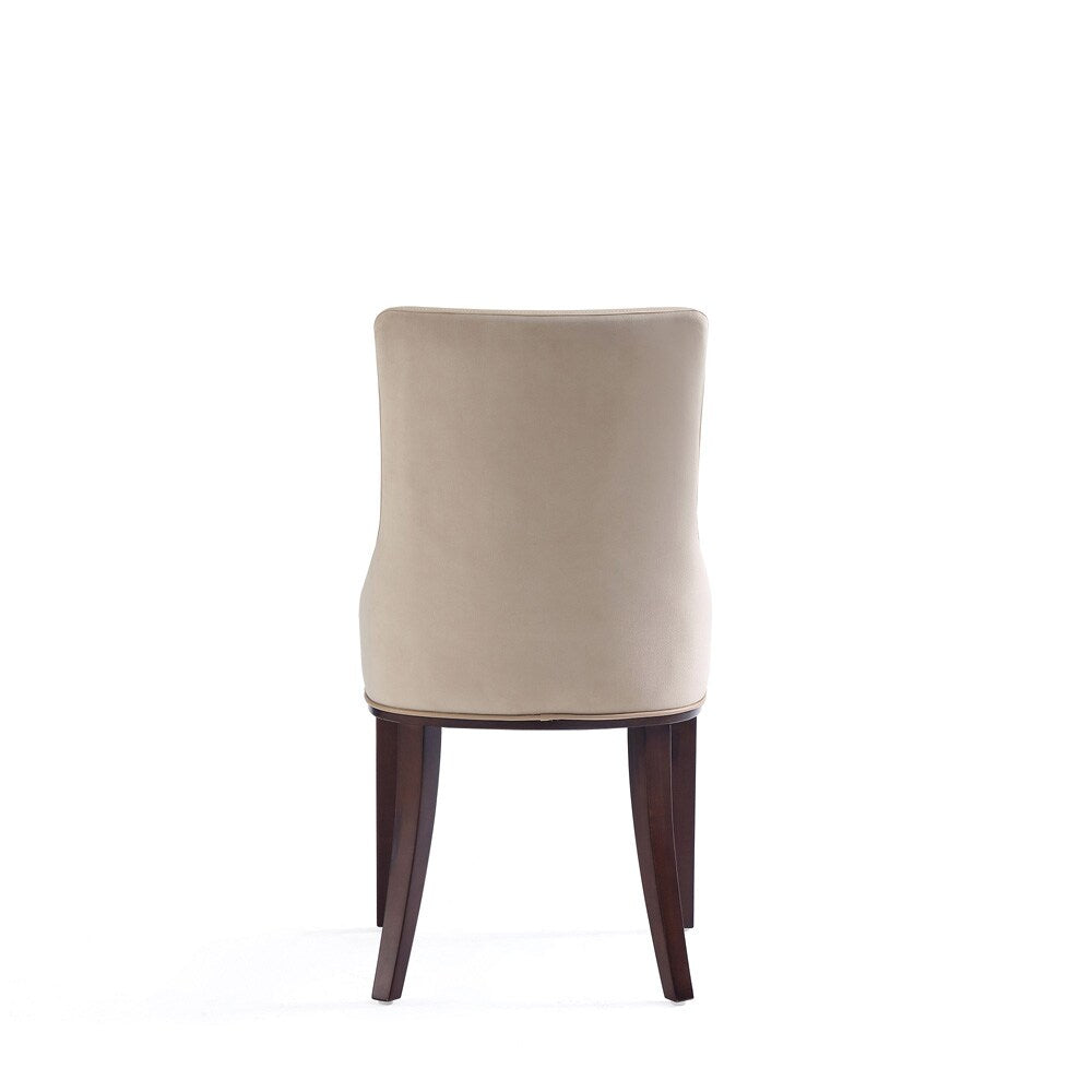 Manhattan Comfort - 8-Piece Shubert Faux Leather & Velvet Dining Chair Set in Tan - 8-DC055AR-TN veiw 6