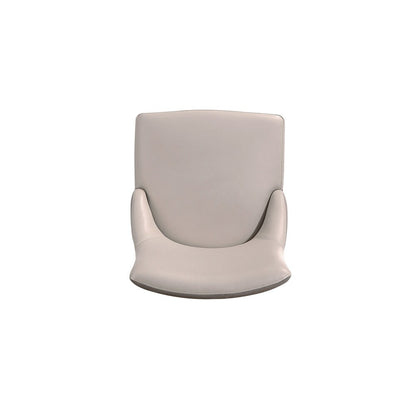 Manhattan Comfort - Shubert Faux Leather & Velvet Dining Chairs in Light Grey - Set of 2 - DC055-LG veiw 7