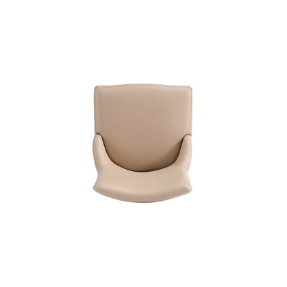 Manhattan Comfort - Shubert Faux Leather & Velvet Dining Chairs in Tan - Set of 2 - DC055-TN veiw 7