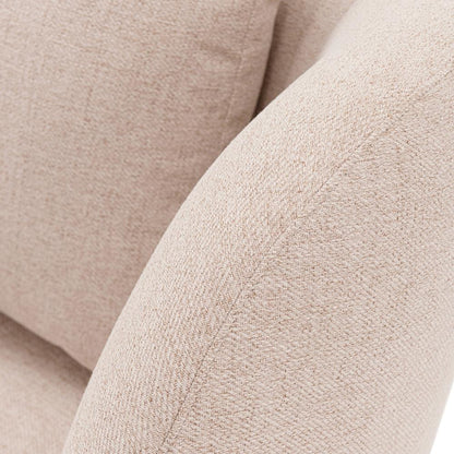 Manhattan Comfort - Siri Linen Weave Accent Chair with Pine Wood Legs in Wheat - Set of 2 - 2-AC057-WT veiw 6