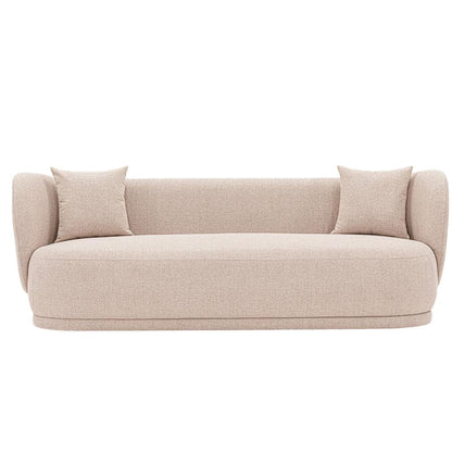 Manhattan Comfort - Siri Linen Weave Sofa with Pine Wood Legs in Wheat - SF010-WT veiw 1