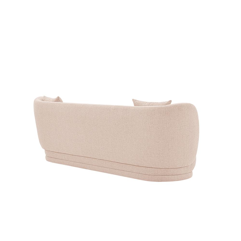 Manhattan Comfort - Siri Linen Weave Sofa with Pine Wood Legs in Wheat - SF010-WT veiw 4