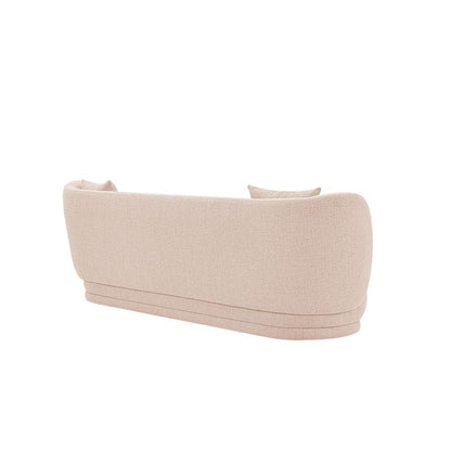 Manhattan Comfort - Siri Linen Weave Sofa with Pine Wood Legs in Wheat - SF010-WT veiw 4