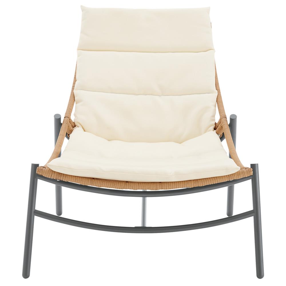 Manhattan Comfort - 3-Piece Sunset Polyester Patio Conversation Set with Steel Legs in Cream - OD-CV021-CR veiw 6