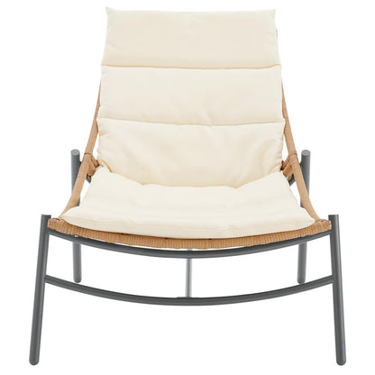 Manhattan Comfort - 3-Piece Sunset Polyester Patio Conversation Set with Steel Legs in Cream - OD-CV021-CR veiw 6