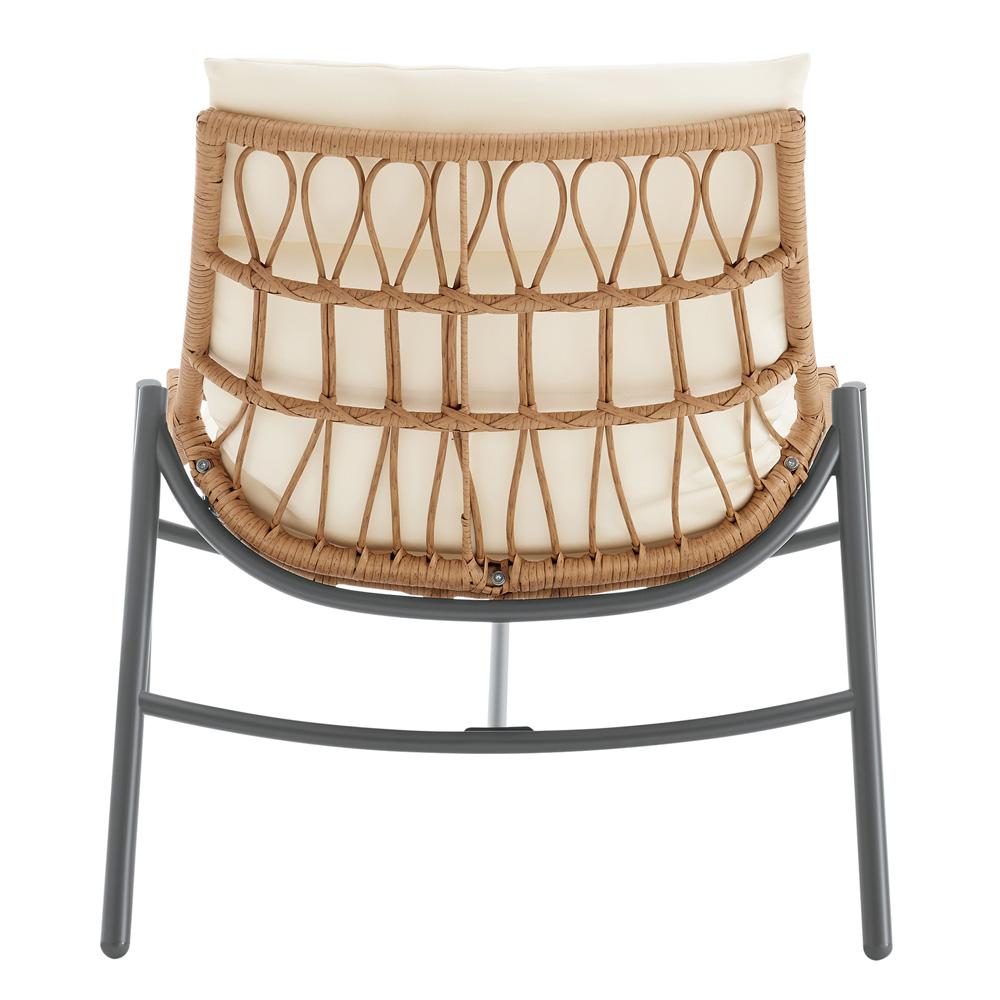 Manhattan Comfort - 3-Piece Sunset Polyester Patio Conversation Set with Steel Legs in Cream - OD-CV021-CR veiw 8