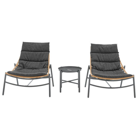 Manhattan Comfort - 3-Piece Sunset Polyester Patio Conversation Set with Steel Legs in Grey - OD-CV021-GY veiw 1