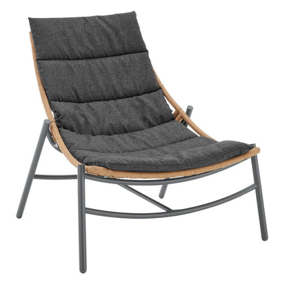 Manhattan Comfort - 3-Piece Sunset Polyester Patio Conversation Set with Steel Legs in Grey - OD-CV021-GY veiw 6