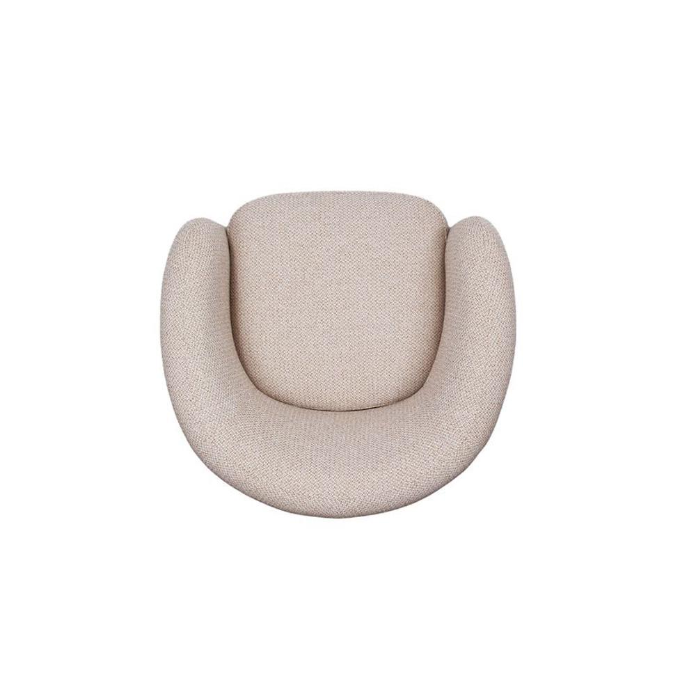 Manhattan Comfort - Sylvia Tweed Accent Chair with Pine Wood Legs in Gold Dust - AC070-GD veiw 5