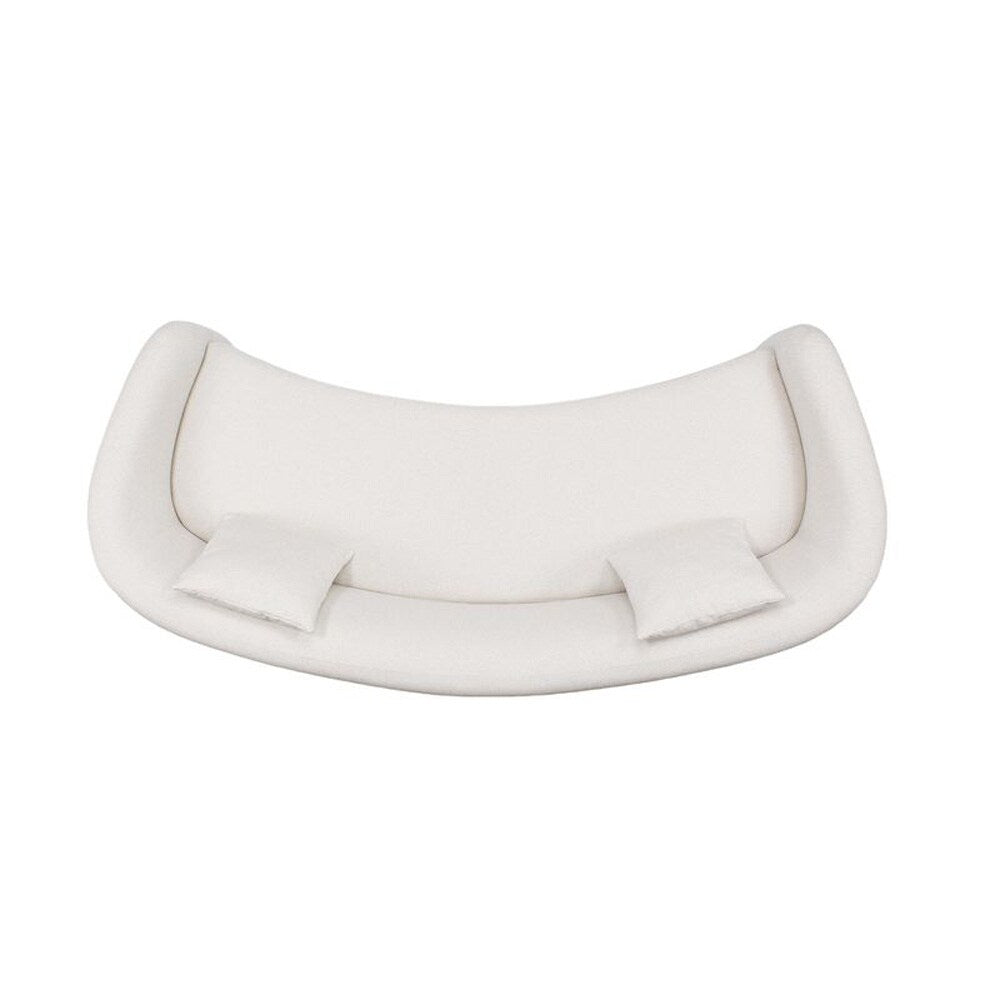 Manhattan Comfort - Sylvia Tweed Sofa with Pine Wood Legs in Angora - SF017-AN veiw 6