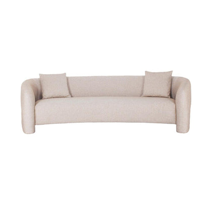 Manhattan Comfort - Sylvia Tweed Sofa with Pine Wood Legs in Gold Dust - SF017-GD veiw 1