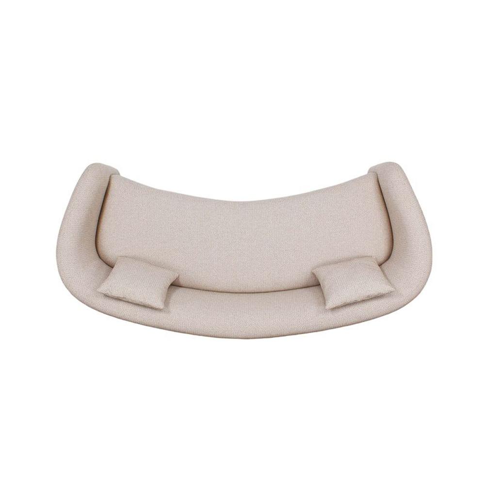 Manhattan Comfort - Sylvia Tweed Sofa with Pine Wood Legs in Gold Dust - SF017-GD veiw 6