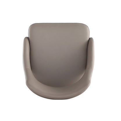 Manhattan Comfort - Tremont Leatherette Dining Chair with Metal Legs in Taupe - DC104-TP veiw 5