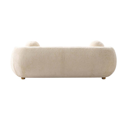 Manhattan Comfort - Tribeca Chenille Sofa with Birch Wood Legs in Cream - SF015-CR veiw 6