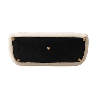 Manhattan Comfort - Tribeca Chenille Sofa with Birch Wood Legs in Cream - SF015-CR veiw 7