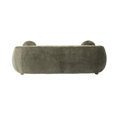 Manhattan Comfort - Tribeca Chenille Sofa with Birch Wood Legs in Olive Green - SF015-OG veiw 4