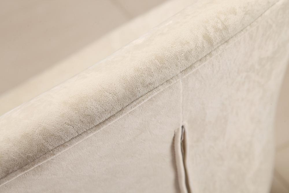 Manhattan Comfort - Tulip Velvet Accent Chair with Metal Legs in White and Polished Chrome - AC029-WH veiw 4