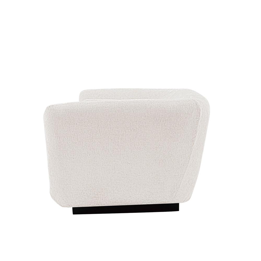 Manhattan Comfort - Ulka Chenille Sofa with Pine Wood Legs in Cream - SF011-CR veiw 3
