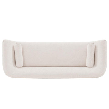 Manhattan Comfort - Ulka Chenille Sofa with Pine Wood Legs in Cream - SF011-CR veiw 4