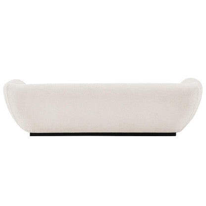 Manhattan Comfort - Ulka Chenille Sofa with Pine Wood Legs in Cream - SF011-CR veiw 5