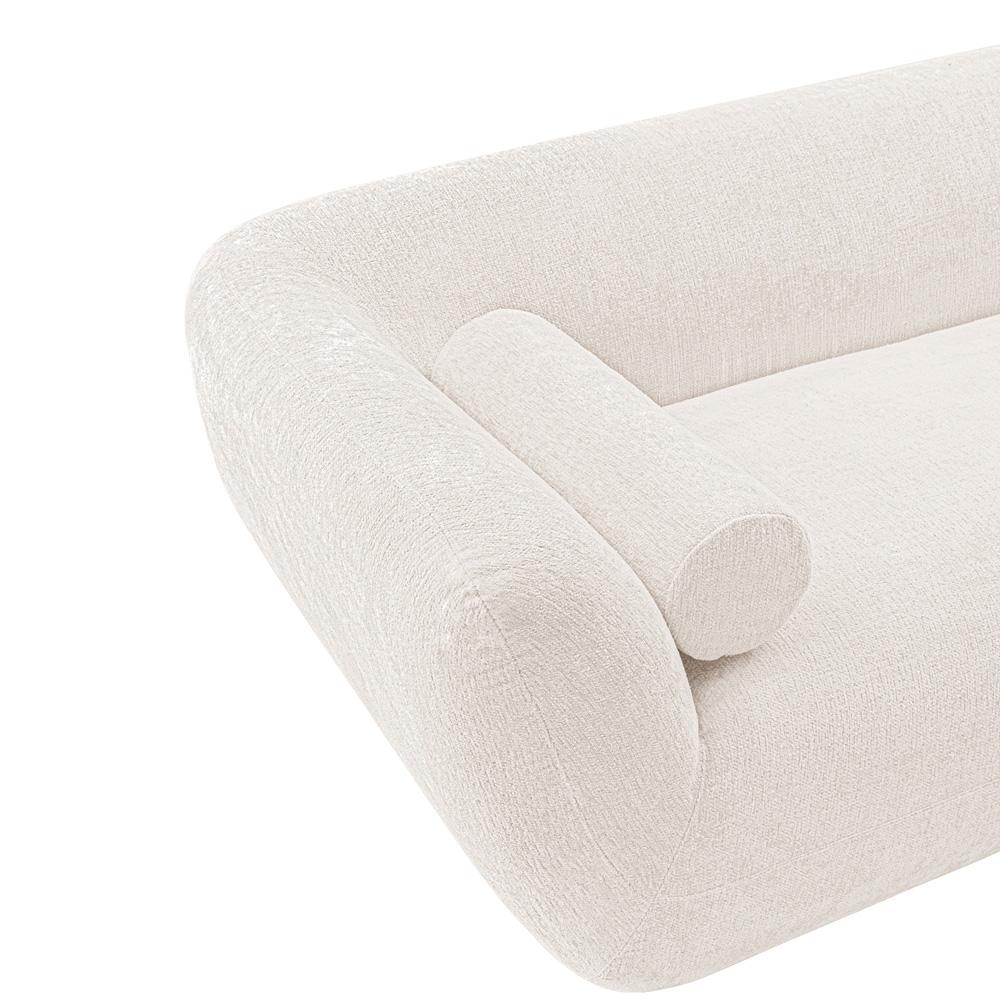Manhattan Comfort - Ulka Chenille Sofa with Pine Wood Legs in Cream - SF011-CR veiw 7