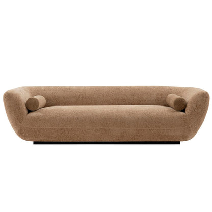 Manhattan Comfort - Ulka Chenille Sofa with Pine Wood Legs in Light Brown - SF011-LB veiw 1