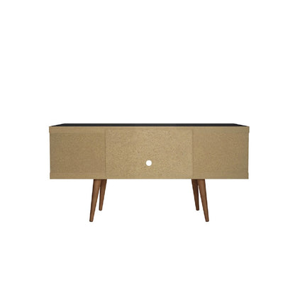 Manhattan Comfort - Utopia TV Stand with 4 Fixed Shelves in Black - 19653 veiw 4