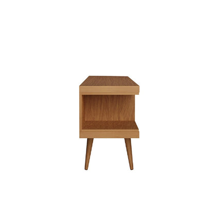 Manhattan Comfort - Utopia TV Stand with 4 Fixed Shelves in Maple Cream - 19655 veiw 3