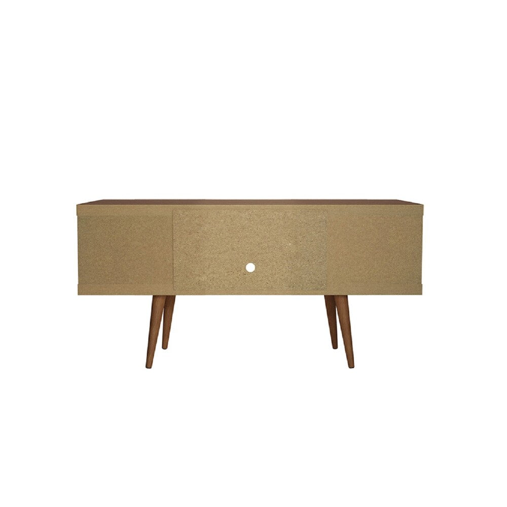 Manhattan Comfort - Utopia TV Stand with 4 Fixed Shelves in Maple Cream - 19655 veiw 4