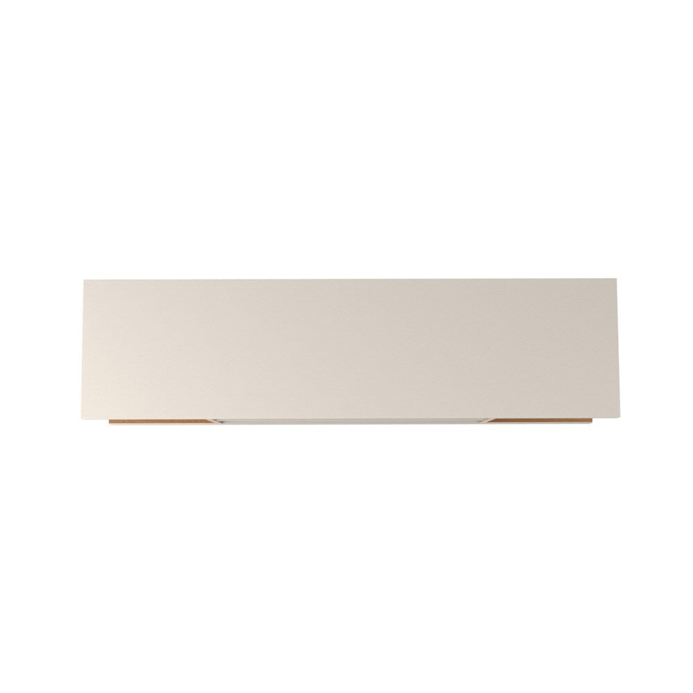 Manhattan Comfort - Utopia TV Stand with 4 Fixed Shelves in Off White and Maple Cream - 19651 veiw 5